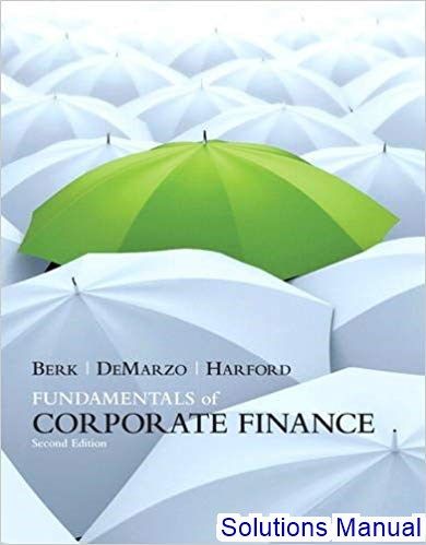corporate finance solution manual berk